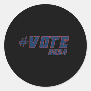 #vote2024 - American Elections 2024 Light-colour B Classic Round Sticker