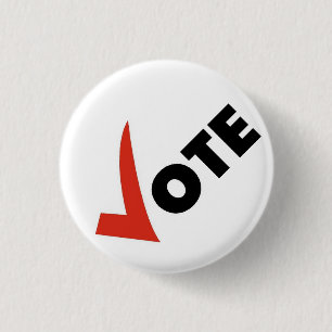vote 1 inch round button