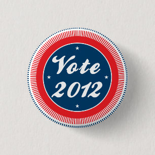 Vote 2012 Election 1 Inch Round Button