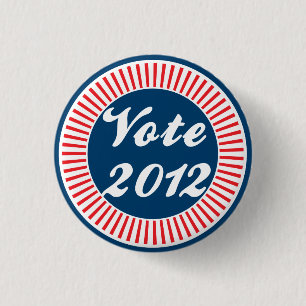 Vote 2012 Election 1 Inch Round Button