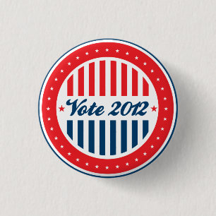 Vote 2012 Election 1 Inch Round Button