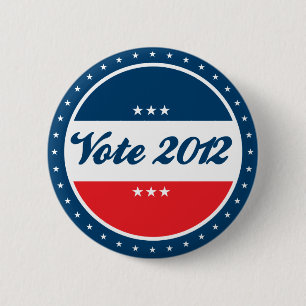 Vote 2012 Election 2 Inch Round Button