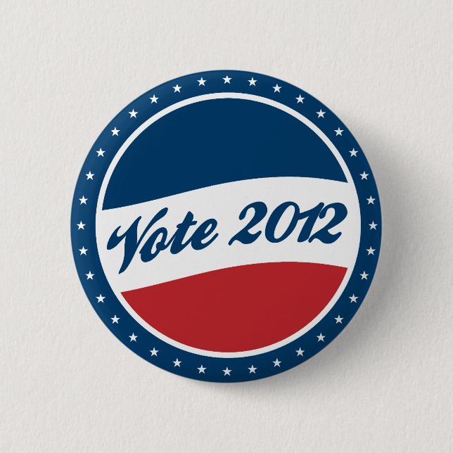 Vote 2012 Election 2 Inch Round Button (Front)