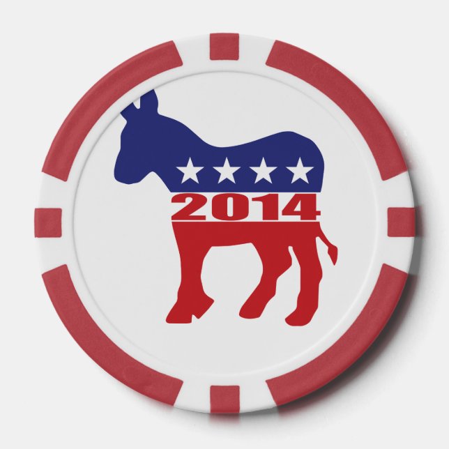 Vote 2014 Democratic Party Poker Chips (Front)