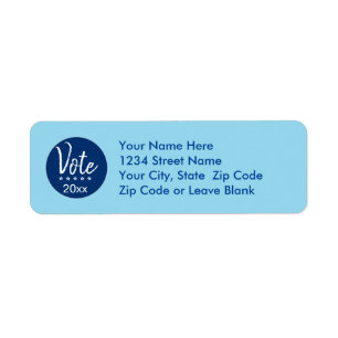 Vote 2022 Élection Cinq étoiles bleu non-partisan