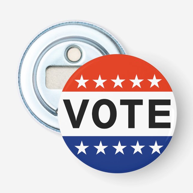 Vote 2026 Midterm Election Bottle Opener (Front)