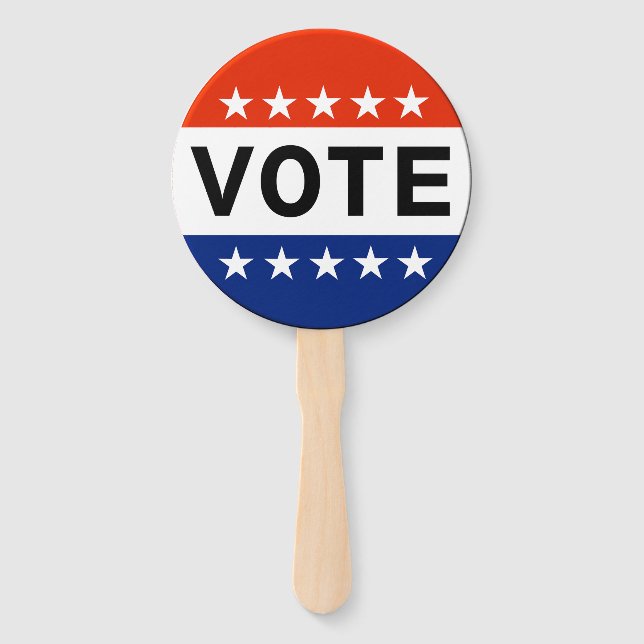 Vote 2026 Midterm Election Hand Fan (Front)