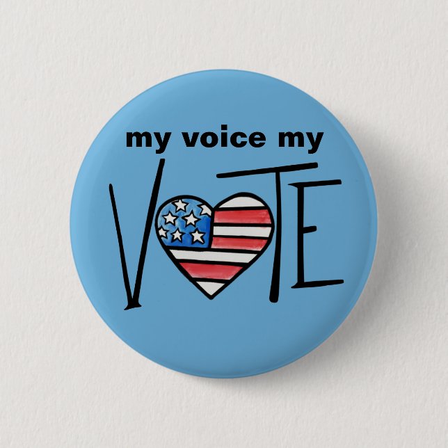 VOTE 2 INCH ROUND BUTTON (Front)