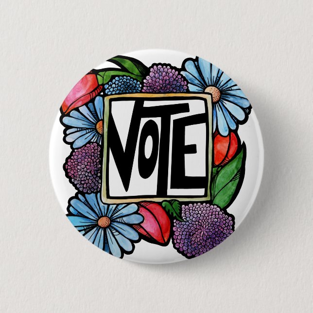 VOTE 2 INCH ROUND BUTTON (Front)