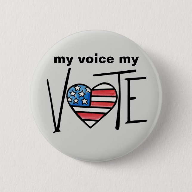 VOTE 2 INCH ROUND BUTTON (Front)