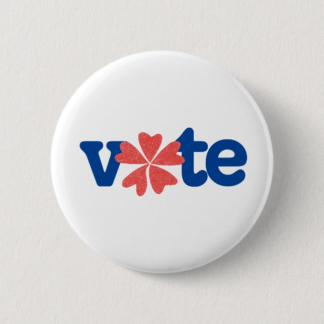 Vote 2 Inch Round Button (Front)