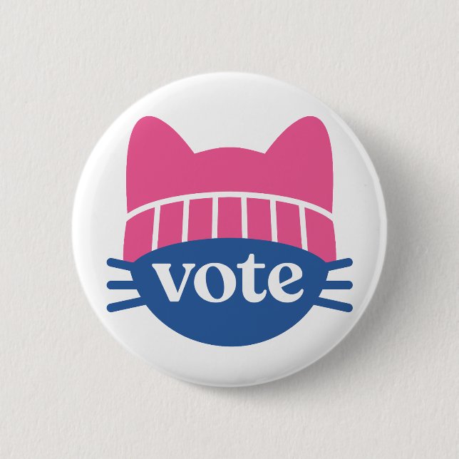 Vote 2 Inch Round Button (Front)