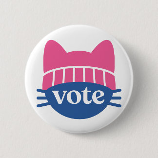 Vote 2 Inch Round Button