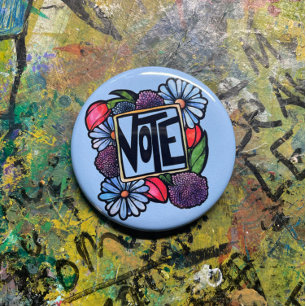 VOTE 2 INCH ROUND BUTTON