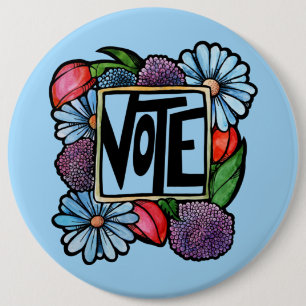 VOTE  6 INCH ROUND BUTTON
