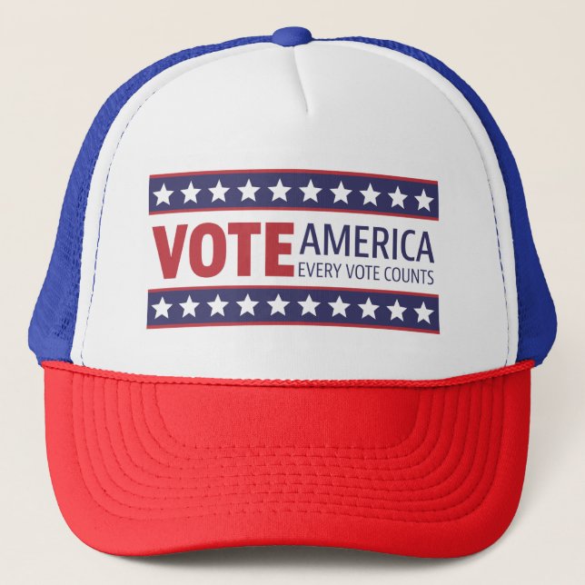 Vote America Trucker Hat (Front)