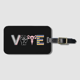 Vote Banned Books Reproductive Rights BLM LGBTQ Luggage Tag
