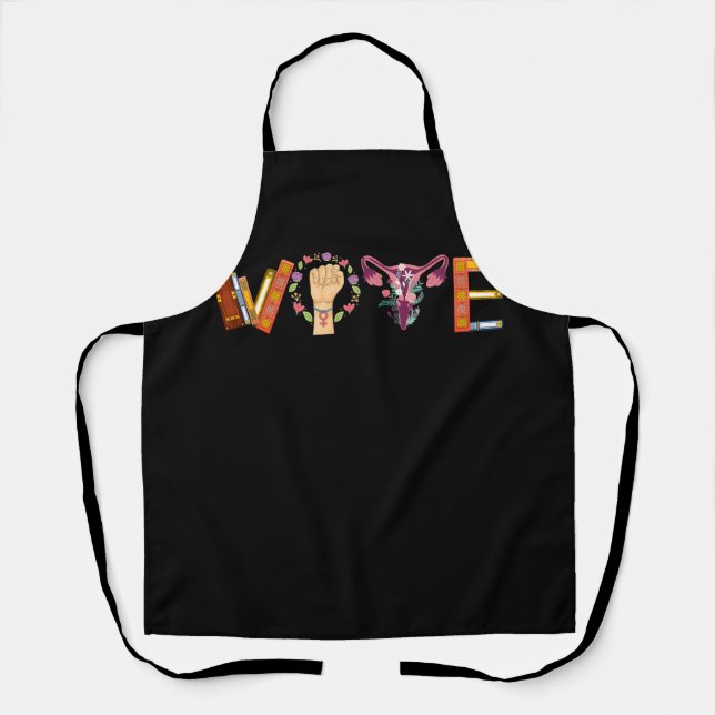 Vote Banned Books Reproductive Rights BLM Politica Apron (Front)
