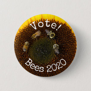 Vote Bees! 2 Inch Round Button