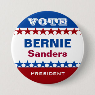 Vote Bernie Sanders President 3 Inch Round Button
