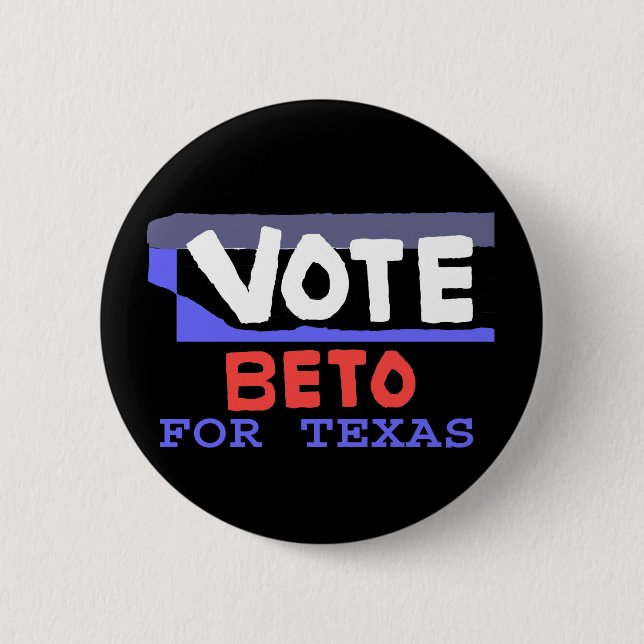 Vote Beto For Texas Button Pin #2 (Front)