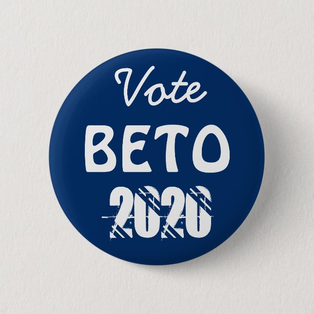 Vote Beto O'Rourke for President 2020 US Election 2 Inch Round Button (Front)