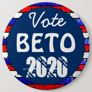 Vote Beto O'Rourke for President 2020 US Election 6 Inch Round Button