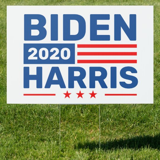 Vote Biden Harris 2020 Election Large Yard Sign | Zazzle.ca