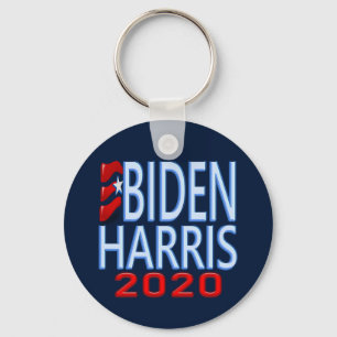 Vote Biden Harris President 2020 Election Campaign Keychain