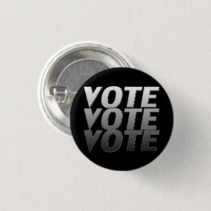 vote - Black grey colours - round / square Button