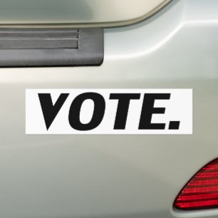 vote black / white - Bumper Sticker