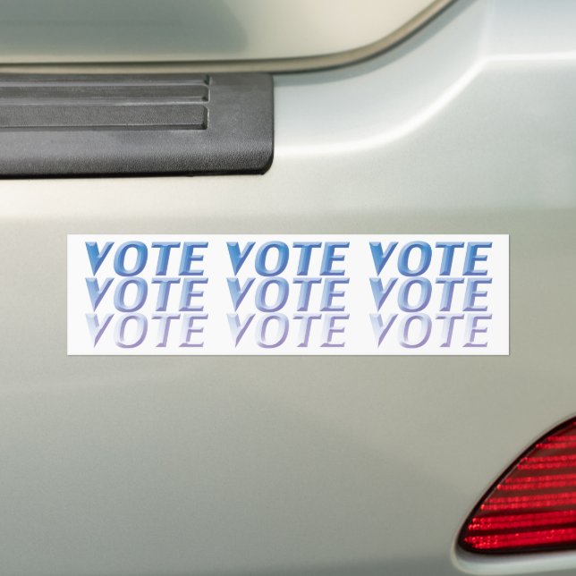 vote - bleu / blanc - Bumper Sticker (En voiture)