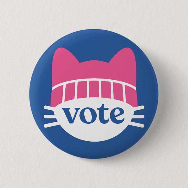 Vote Blue 2 Inch Round Button (Front)