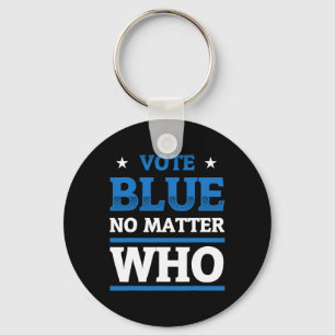 Vote Blue Anti Trump For President Election Democr Keychain