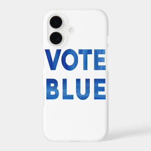 Vote Blue bold blue watercolor text