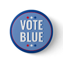 Vote Blue Bold Blue White Election