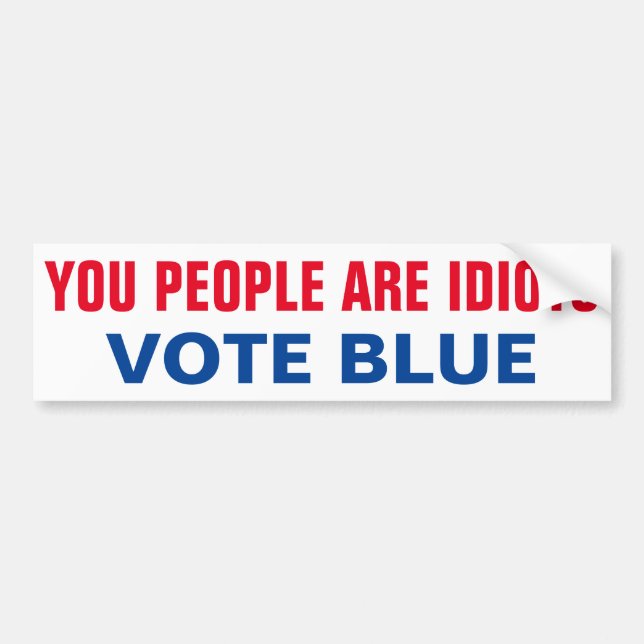 VOTE BLUE BUMPER STICKER (Front)