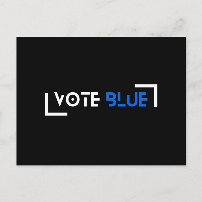 Vote Blue Customizable Postcard (Front)
