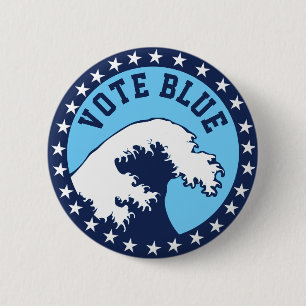VOTE BLUE Democratic Blue Wave Political 2 Inch Round Button