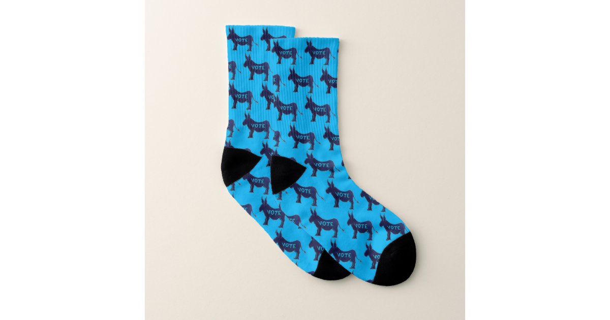 VOTE Blue Donkey November 2020 Election Day USA Socks ...