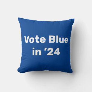 Vote Blue in 2024 Throw Pillow