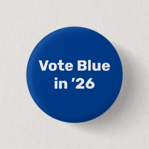 Vote Blue in 2026 1 Inch Round Button