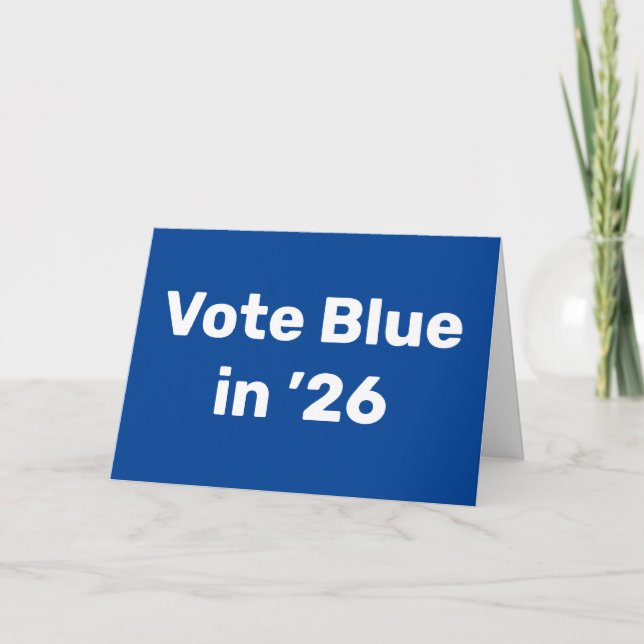 Vote Blue in 2026 Card (Front)