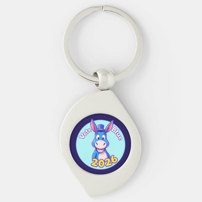 vote blue in 2026 keychain (Front)
