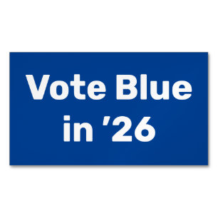 Vote Blue in 2026 Magnetic Business Card