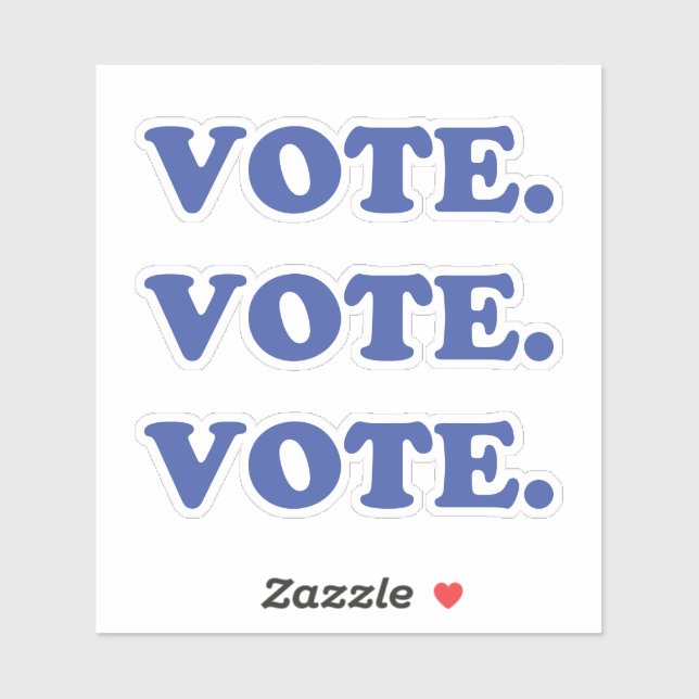 "vote" blue letters - (Sheet)