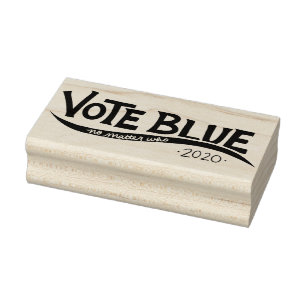 Vote blue no matter who 2020 rubber stamp