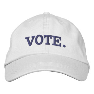 Vote Blue Period Embroidered Hat