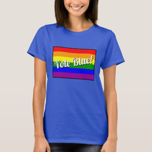 Vote Blue Rainbow T-Shirt