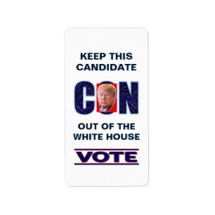 Vote Blue Resist 2024 Presidential Rectangle Label